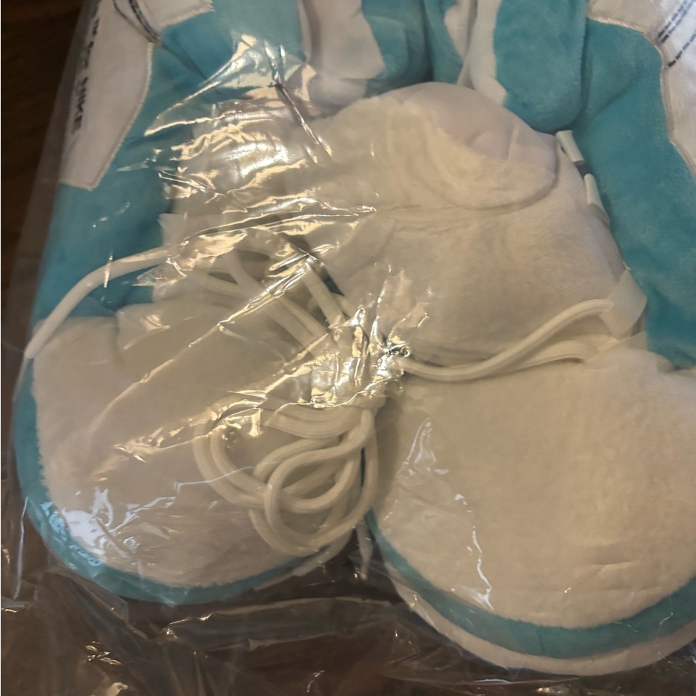 Off-White x Nike Air Jordan 1 Blue and White Slippers - Picture 2 of 4